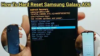 How To Hard Reset Samsung Galaxy A06 || Galaxy A06 Factory Reset 2026 Without PC