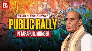 Rajnath Singh LIVE: RM Rajnath Singh Holds Public Rally In Tarapur | Munger I Bihar election I BJP