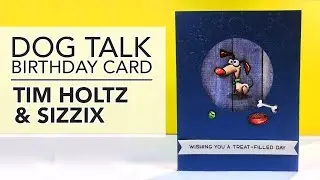 Tim Holtz Sizzix Embossed Card 