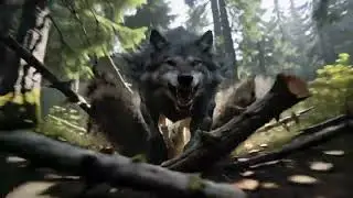 Unleash the wild! 🌲🐺 Witness the raw power and untamed spirit #WolfRun #NatureInAction #WildAndFree