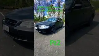 $200 Spray painted Accord **CLOSE UP** #diy #car #paintjob #honda