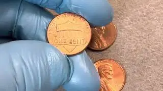 Value One Cent Coins United States of America 1989,1992d,1997d,2017d.Valioso Centavos