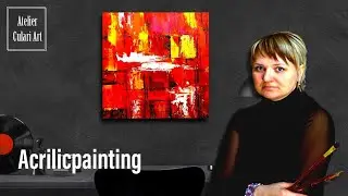 Абстракцыя акриловыми красками художницы Ларисы  Чупахиной