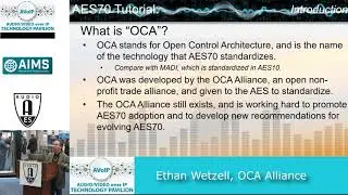 AES NY 2019 Introduction to AES70