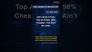 🧐👉 xAI's Grok 4 Fast: Top AI Power, 98% Cheaper. This Ain't No Joke! #QixNewsAI
