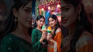 🇵🇰 Pakistan vs 🇮🇳 India Ice Cream Challenge🍦| Flag Colors Showdown🔥Who Wins?#ai #pakistan #india