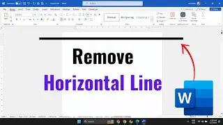 How to Remove the Horizontal Line in MS Word