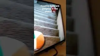 5 Country Balls Are Bouncing At The Stairs. #Countryballs