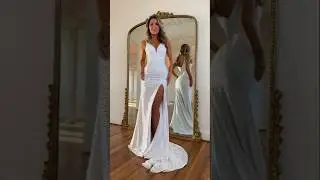 the perfect 🥀 our Angelic Prom Dress 🤍 #fashion #model #beauty #style #outfit #shorts