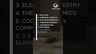 Important Topics for Chemistry Subject | Class 12th | Nios Class