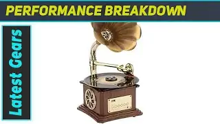 Unveiling the MEAGEAL Retro Phonograph Gramophone Vinyl Record Player!