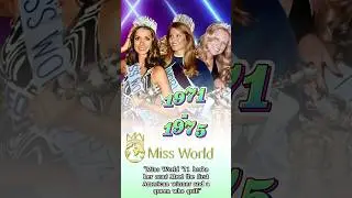 Miss World Winners 1971-1975 | Triumphs & Controversies 👑🌍#MissWorld #BeautyPageant #VersusPedia