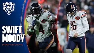 D'Andre Swift, Jake Moody discuss win over Washington Commanders | Chicago Bears