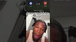 Arsenal beat inter Milan in the champions league #championsleague #arsenal #intermilan