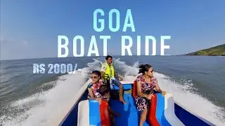 Speed boat ride at Goa, Anjuna beach RS 2000/- | 3 Point sightseeing on speed boat .