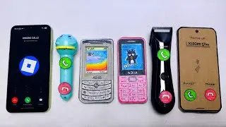 Galaxy a25 vs Flashlight Phone vs Asus 330 vs Nokia 210 vs Hair Clipper vs Xiaomi 17pm incoming call