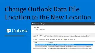 Изменить местоположение файла данных Outlook на другую папку | 100% работает в 2023 году @pcguide4u