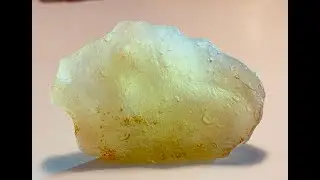 Flaked, Ground, & Smoothed Libyan Desert Glass Paleo Biface Story Stone Effigy