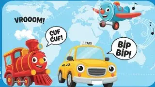 Vroom Bip &Ccedil;uf! 🚗 Tren, Araba ve U&ccedil;ak Şarkısı | Transport Song for Kids ✈️🚂