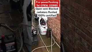powerflushing blocked radiators Gas safe registered certificate