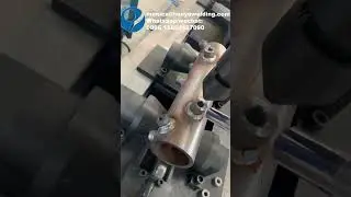 Hydraulic cylinder nut welding machine automatic mig weld hydraulic cylinder oil port