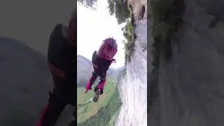 Person Displays Compilation of Base Jumps in Spain - 1449206