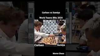Magnus tries London System| Carlsen vs Sumiya |WorldTeams Blitz 2024 #chess #magnuscarlsen #fyp #art
