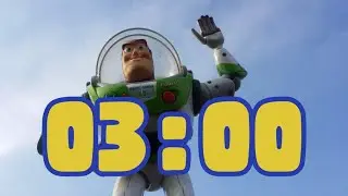 Quick Toy Story Themed 3 Minute Timer with Buzz Lightyear