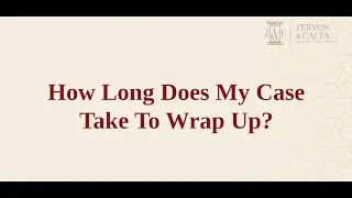 How Long Does a Personal Injury Case Take in Florida? - Zervos & Calta, PLLC