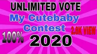 Unlimited vote in my cutebaby contest 2020 /Hindi me