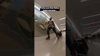 The video that got me on the news..rollerblading Salt Lake City airport #shorts #airport #utah