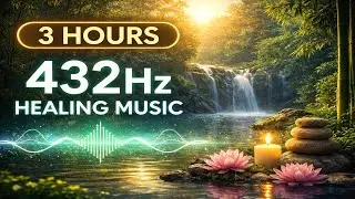 3 Hours 432Hz Healing Music 🌿 | Deep Relaxation, Stress Relief & Inner Peace