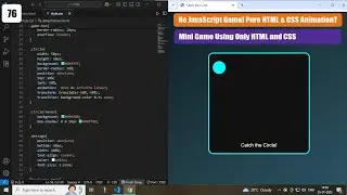 No JavaScript Game! Pure HTML & CSS Animation | Catch The Circle | Mini Game Using Only HTML & CSS