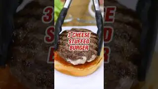 3 Cheese Stuffed Burger