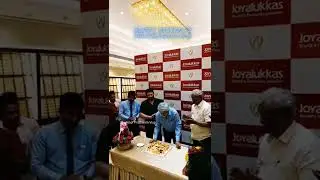 Actor Thiagarajan cutting birthday cake with his son Prashanth