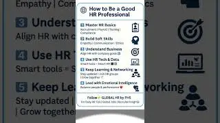 How to Be a Good HR Professional #HRprofessionals