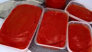 How To Make Organic And Delicious Tomato Paste From Scratch💯