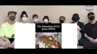 Bts reaction to Biggie Smalls moments I found on Tiktok (fake reaction) 