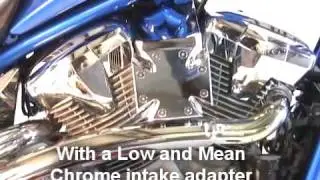 Maltese billet air filter on a Honda Fury