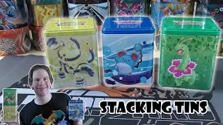Pokemon TCG Stacking Tin Opening
