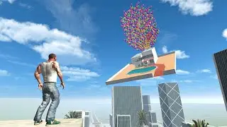 Franklin Found Flying House in Indian Bike Driving 3D