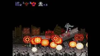 [Snes9X LEVEL 1]SUPER PROBOTECTOR / CONTRA III