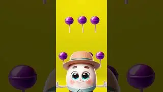 Purple Eggs💜🟣 I Toddler Learning Videos | Bow Tie Cookies 🍪 #shorts #youtubeshorts