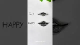 How to draw Lips Tutorial✨Il sad&happy#drawing #tutorial #howtodraw #lips #art