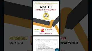 UPRTOU MBA 1.1 Principles of Management Solved Assignment 2025-26 #uprtou #uprtouassignment #solved