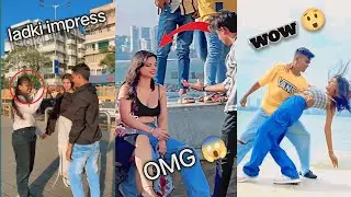 Best Flip Public😱 Reaction || Flips In Public 😈Reactions 💞|| #flipsinpublic 💕#wow लड़की पट गई🥰सेक्सी