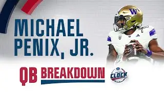 Quarterback Breakdown with Brian Hoyer: Michael Penix, Jr. Highlights | 2024 NFL Draft