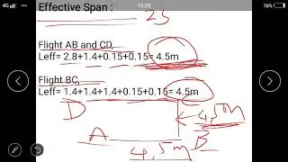 Design of Staircase by working stress method Numerical on Open well staircase (Part-IV)