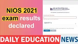 NIOS 2021 exam results declared.