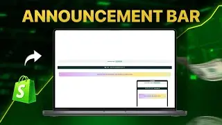 Shopify: Slideshow Style Animated Announcement Bar | All Themes | Easiest Method 2026